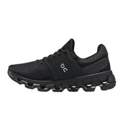 Buty do biegania damskie On Cloudswift 3. Czarne buty do biegania On Running, bez wzorów, z materiału, bez zapięcia, do biegania. Za 774.30 zł.