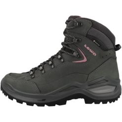 Buty trekkingowe damskie Lowa Renegade Evo Mid Gtx. Czerwone buty trekkingowe Lowa, bez wzorów, z materiału, za kostkę, bez zapięcia. Za 1,121.00 zł.