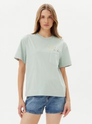 Lee T-Shirt Embroidery Pocket 112363833 Zielony Relaxed Fit. Zielone t-shirty Lee, l, bez wzorów, z bawełny, bez kołnierzyka, bez ramiączek. Za 109.99 zł.