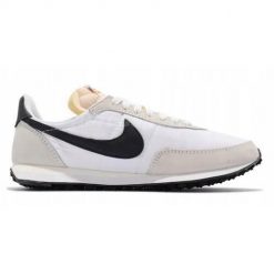 Buty do chodzenia damskie Nike Waffle Trainer 2. Białe buty do biegania Nike, bez wzorów, z materiału, bez zapięcia, do biegania. Za 459.99 zł.