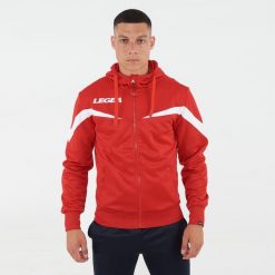 Kurtka rozgrzewkowa Damska Bieganie Turchia Czerwony-Biały. Białe kurtki do biegania LEGEA, xl, bez wzorów, z bawełny, bez kaptura, do biegania. Za 96.00 zł.