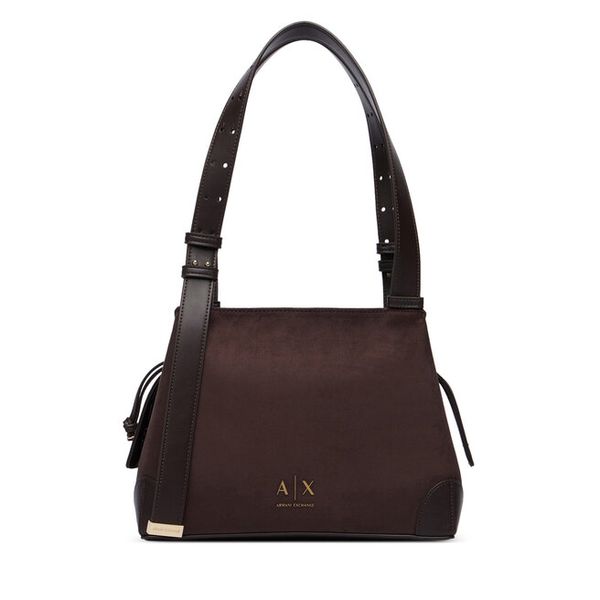 Torebka Armani Exchange. Brązowe torebki klasyczne Armani Exchange, bez wzorów, klasyczne, bez dodatków. Za 679.99 zł.