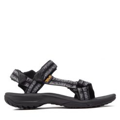 Sandały Teva. Czarne sandały Teva, bez wzorów, sportowe, bez obcasa, bez zapięcia. Za 319.99 zł.