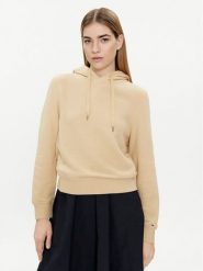 Tommy Hilfiger Bluza 1985 WW0WW40274 Beżowy Regular Fit. Brązowe bluzy Tommy Hilfiger, xxl, bez wzorów, z bawełny, bez kaptura. Za 379.99 zł.