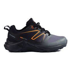 Buty trekkingowe damskie DK Softshell czarno szare czarne. Czarne buty trekkingowe z materiału, bez zapięcia. Za 246.94 zł.
