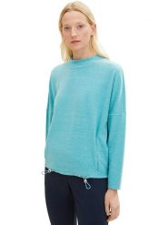 Tom Tailor Bluza w kolorze turkusowym rozmiar: S. Niebieskie bluzy Tom Tailor, s, bez wzorów, bez kaptura. Za 66.16 zł.