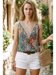 SOULSHAE Top ze wzorem rozmiar: XXL/3XL. Topy SOULSHAE, xl, bez wzorów, bez kołnierzyka, bez ramiączek. Za 78.95 zł.
