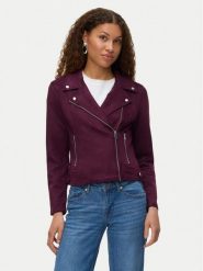 Vero Moda Kurtka z imitacji skóry Jose 10300938 Fioletowy Regular Fit. Fioletowe kurtki Vero Moda, l, bez wzorów, ze skóry, bez kaptura. Za 199.99 zł.