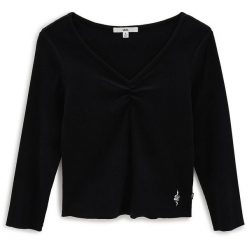 Bluza Vans Ainara Crop, Kobiety. Czarne bluzy Vans, xl, bez wzorów, z bawełny, bez kaptura. Za 290.00 zł.