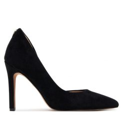 Szpilki Nine West. Czarne szpilki Nine West, bez wzorów, bez obcasa, na szpilce, bez zapięcia. Za 229.99 zł.
