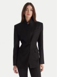 PINKO Marynarka Fausta 106098 A306 Czarny Regular Fit. Czarne marynarki i żakiety Pinko, bez wzorów, z wełny, bez ramiączek. Za 2,189.00 zł.