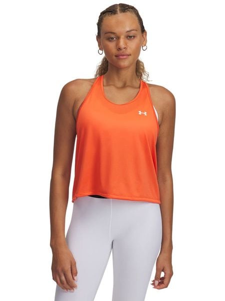 Under Armour Top sportowy w kolorze pomarańczowym rozmiar: S. Pomarańczowe topy sportowe Under Armour, s, bez wzorów, outdoorowe. Za 52.79 zł.