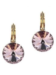 Otazu Pozłacane kolczyki z kryształami Swarovski rozmiar: onesize. Różowe kolczyki Otazu, z kryształem, pozłacane. Za 60.99 zł.