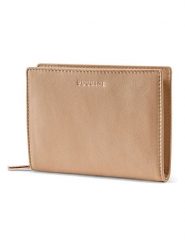 Puccini Skórzany portfel "Zen" w kolorze beżowym - 13 x 10 x 2 cm rozmiar: onesize. Brązowe portfele Puccini, bez wzorów, z materiału. Za 182.72 zł.