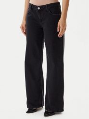 Guess Jeansy W5BA2K D0981 Niebieski Baggy Fit. Niebieskie jeansy Guess, z aplikacjami, z bawełny. Za 469.99 zł.