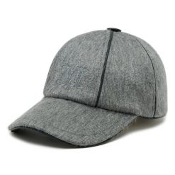 Czapka z daszkiem Max Mara. Szare czapki z daszkiem Max Mara, bez wzorów. Za 1,719.00 zł.