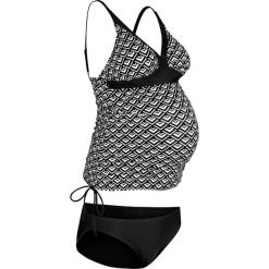 Tankini ciążowe (2 części) bonprix czarno-biały. Bikini marki bonprix. Za 99.98 zł.