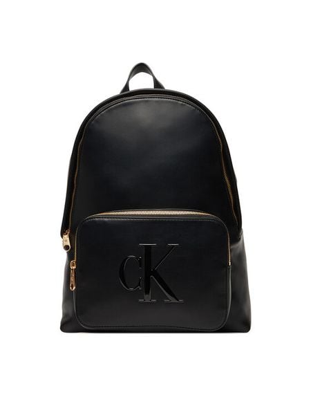 Calvin Klein Plecak Bold Ck Backpack LV04F3233G Czarny. Czarne plecaki Calvin Klein, bez wzorów, ze skóry, bez dodatków. Za 399.99 zł.