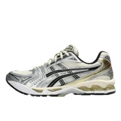 Buty do chodzenia dla dorosłych ASICS Gel-Kayano 14 Birch Pure Silver. Szare buty treningowe ASICS, bez wzorów, z poliesteru, bez zapięcia, trekkingowe, asics gel kayano. Za 1,052.97 zł.