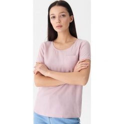 Bluzka z kieszenią - Różowy. Czerwone bluzki House, l, bez wzorów, bez kołnierzyka, bez ramiączek. Za 39.99 zł.