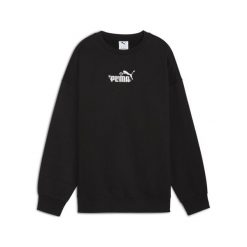 Damska bluza oversize Essentials Nature 2.0 z okrągłym dekoltem PUMA Black. Czarne bluzy Puma, m, bez wzorów, eleganckie, bez ramiączek, bez kaptura. Za 229.00 zł.