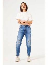 Garcia Dżinsy - Tapered fit - w kolorze niebieskim rozmiar: W29. Niebieskie jeansy Garcia, bez wzorów, klasyczne, z podwyższonym stanem. Za 158.10 zł.