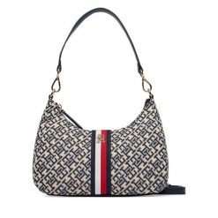 Torebka Tommy Hilfiger. Niebieskie torebki klasyczne Tommy Hilfiger, bez wzorów, klasyczne, bez dodatków. Za 529.99 zł.