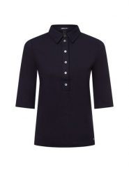 Marc Cain koszulka polo Kobiety Bawełna niebieski, 44. Niebieskie t-shirty sportowe Marc Cain, bez wzorów, z bawełny, bez ramiączek. Za 649.95 zł.