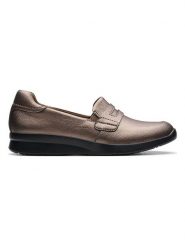 Clarks Skórzane mokasyny "Ellowyn Penny" w kolorze brązowym rozmiar: 38. Brązowe mokasyny Clarks, bez wzorów. Za 145.26 zł.
