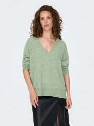 JDY Sweter "Elanora" w kolorze zielonym rozmiar: XXL. Zielone swetry JDY, xxl, bez wzorów, bez ramiączek. Za 79.40 zł.