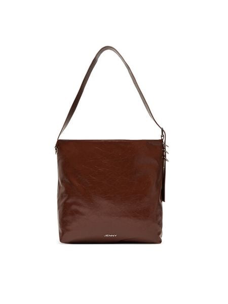 JENNY Torebka C-JEN-S-001-08 Brązowy. Brązowe torebki klasyczne Jenny, bez wzorów, z materiału, bez dodatków. Za 169.99 zł.