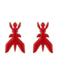 Patrizia Pepe Kolczyki 8J1396/M086-R880 Czerwony. Czerwone kolczyki Patrizia Pepe, metalowe. Za 509.99 zł.