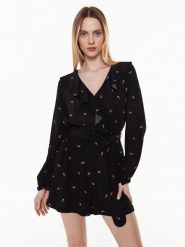 Pepe Jeans Kombinezon Priya PL230421 Czarny Regular Fit. Czarne sukienki Pepe Jeans, xs, bez wzorów, z jeansu, bez kołnierzyka, bez ramiączek. Za 229.99 zł.