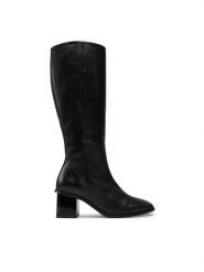 Calvin Klein Kozaki Heel Knee Boot 50 W/Ml Lth HW0HW02321 Czarny. Czarne kozaki Calvin Klein, bez wzorów, ze skóry, bez obcasa, na słupku, bez zapięcia. Za 1,199.00 zł.