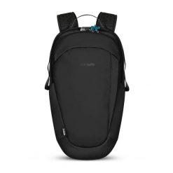 Plecak antykradzieżowy Pacsafe ECO Backpack 25L Econyl. Czarne plecaki Pacsafe, bez wzorów, bez dodatków. Za 875.99 zł.