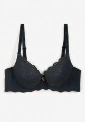 Ciemnozielony Biustonosz Usztywniony z Efektem Push Up i Małą Zawieszką Juniwia. Zielone biustonosze Renee, bez wzorów, z koronki. W wyprzedaży za 35.99 zł.
