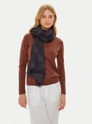 Guess Chusta Noreen (SG) Scarves AW5111 VIS03 Czarny. Czarne chusty Guess, z aplikacjami, z materiału. Za 199.99 zł.