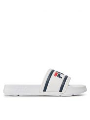 Fila Klapki Morro Bay Slipper 2.0 1010901.1FG Biały. Białe klapki Fila, bez wzorów, ze skóry, sportowe, bez obcasa, bez zapięcia. Za 109.99 zł.