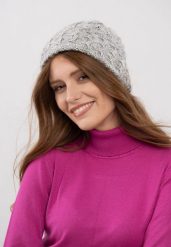 Zimowa czapka H-BRAID. Szare czapki zimowe Volcano, bez wzorów, z dzianiny. Za 69.99 zł.