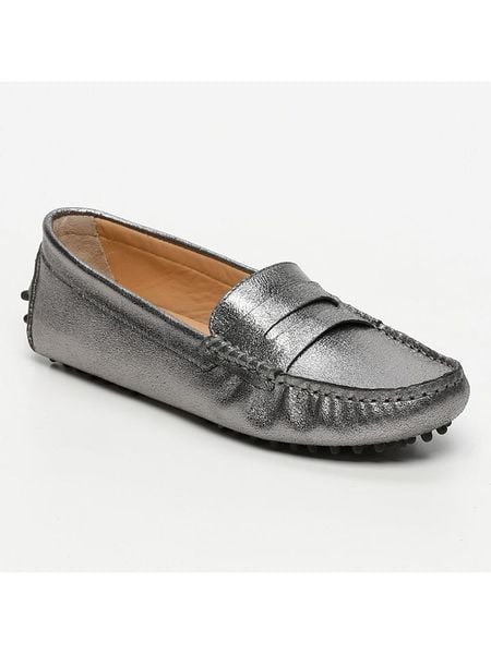 CHARLES & SMITH Mokasyny "Thandie" w kolorze srebrnym rozmiar: 39. Szare mokasyny CHARLES & SMITH, bez wzorów. Za 174.43 zł.