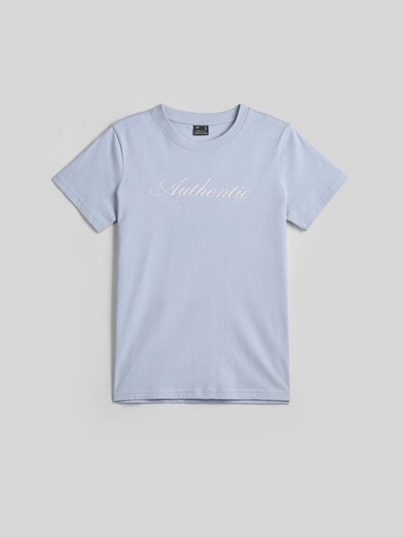 4F T-shirt regular z nadrukiem damski - niebieski XL. Niebieskie t-shirty 4f, xl, bez wzorów, z bawełny, biznesowe, bez kołnierzyka, bez ramiączek. Za 59.99 zł.