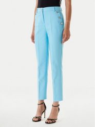 Morgan Chinosy 251-PKY.F Turkusowy Slim Fit. Niebieskie chinosy Morgan, bez wzorów, z syntetyku. Za 349.99 zł.