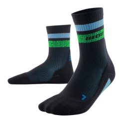 Skarpety kompresyjne damskie sportowe CEP Miami Vibes 80's krótkie. Czarne skarpetki CEP, bez wzorów. Za 74.00 zł.