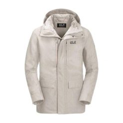 Dwuwarstwowa Kurtka Damska West Coast. Białe kurtki Jack Wolfskin, m, bez wzorów, z materiału, z kapturem. Za 741.99 zł.