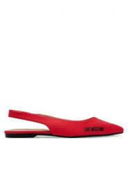 LOVE MOSCHINO Sandały JA11021G1MIM0502 Koralowy. Pomarańczowe sandały Love Moschino, bez wzorów, z materiału, bez obcasa, na płaskiej podeszwie, bez zapięcia. Za 849.99 zł.
