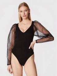 TWINSET Body 222TT3105 Czarny Slim Fit. Czarne body i gorsety Twinset, bez wzorów, z wiskozy, bez ramiączek. Za 829.99 zł.