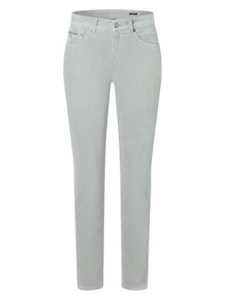 MAC Spodnie w kolorze jasnozielonym rozmiar: 40/L30. Zielone spodnie materiałowe MAC, z aplikacjami, z materiału. Za 217.99 zł.