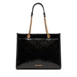 Torebka KARL LAGERFELD. Czarne torebki klasyczne KARL LAGERFELD, bez wzorów, klasyczne, bez dodatków. Za 819.99 zł.