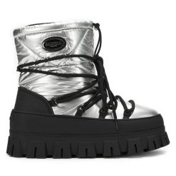 Śniegowce Badura. Brązowe śniegowce Badura, bez wzorów, bez zapięcia. Za 249.99 zł.