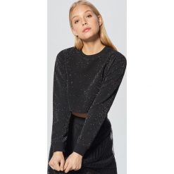 Błyszcząca bluza - Czarny. Bluzy marki Cropp. W wyprzedaży za 39.99 zł.